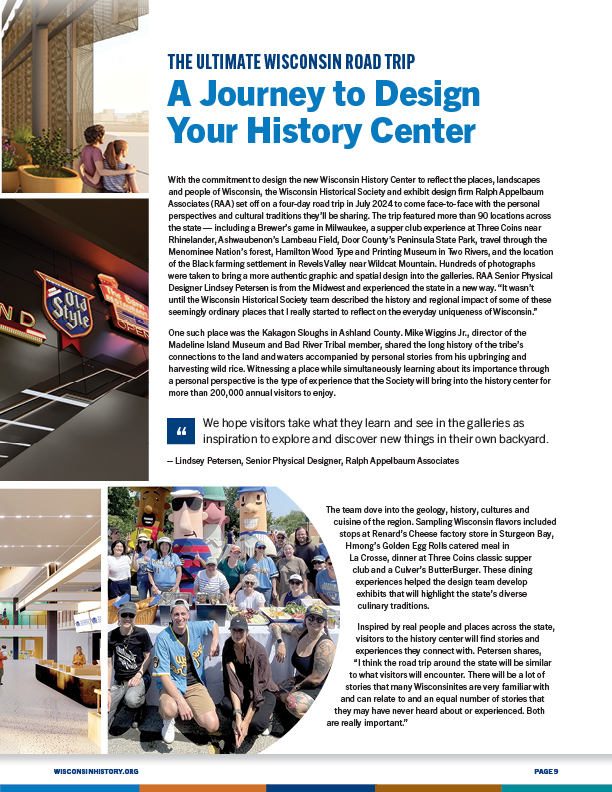 Page 9, continued history center collaboration stories.