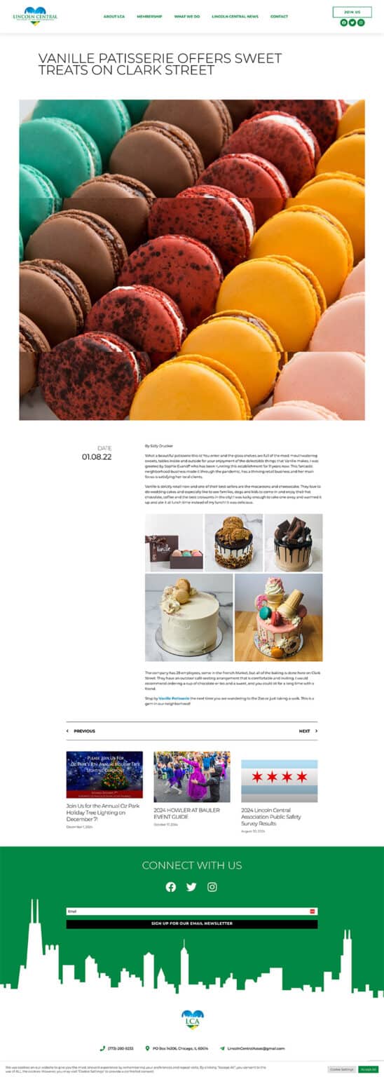 Sample news post page.