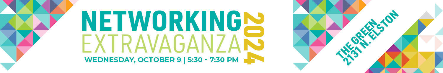 Desktop banner ad promoting annual networking party.