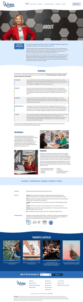 About the firm content page.