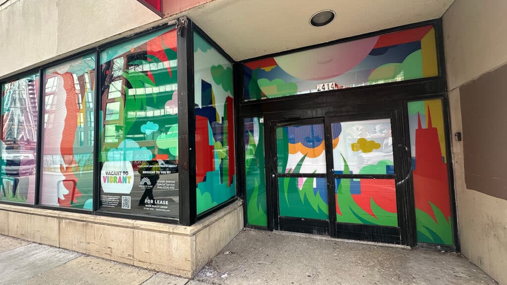 Alternate view of signage.
