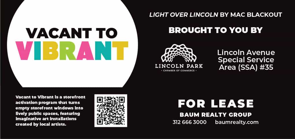 Additional signage for Vacant to Vibrant program.