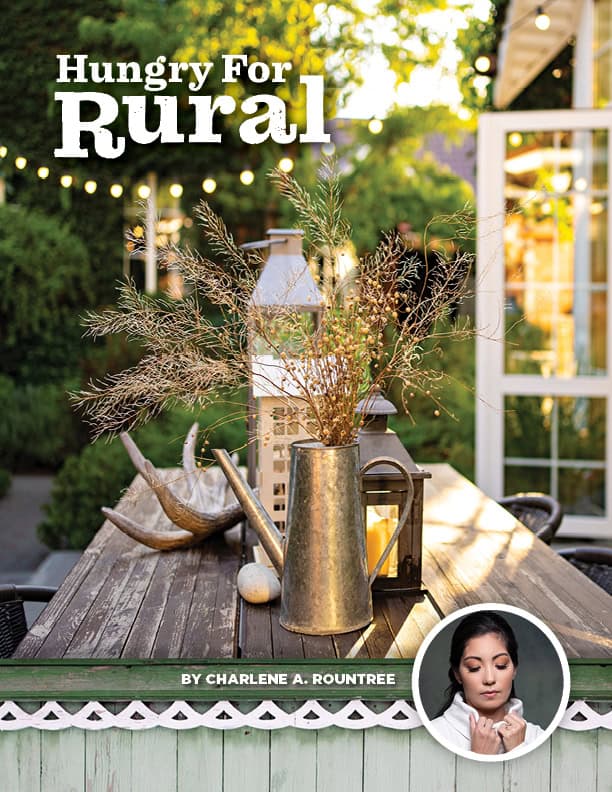 Hungry For Rural, ebook cover for lifestyle guide written by blogger/influencer.