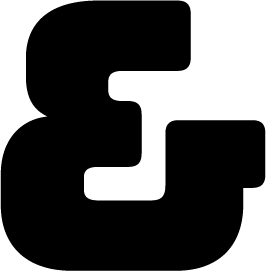 Ampersand in Bungee font.