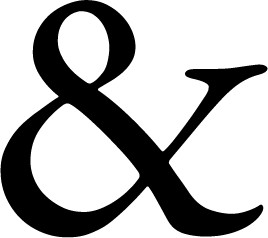 Ampersand in Garamond font.