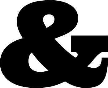 Ampersand in Ultra font.