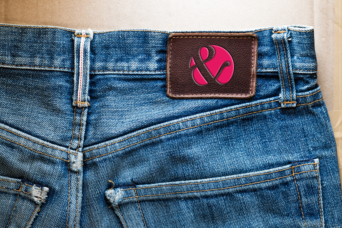 Layflat vintage denim jeans with the Andiamo ampersand logo on the label.