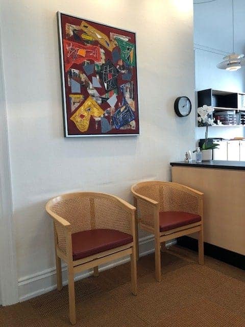 Venteværelse hos advokatkontor