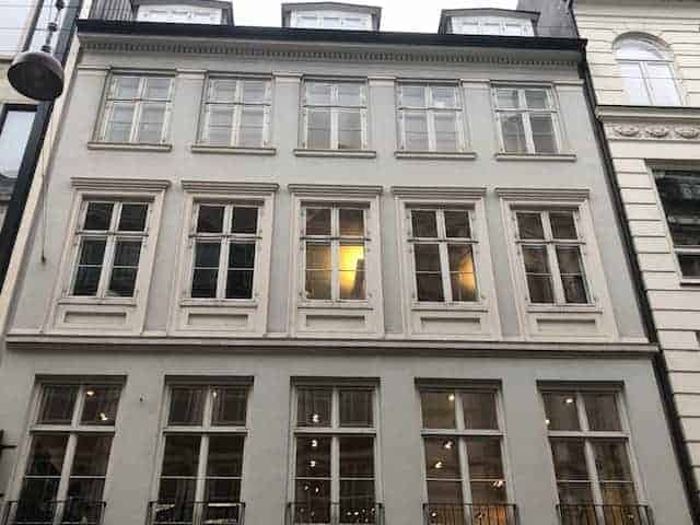 Facade på bygning i København