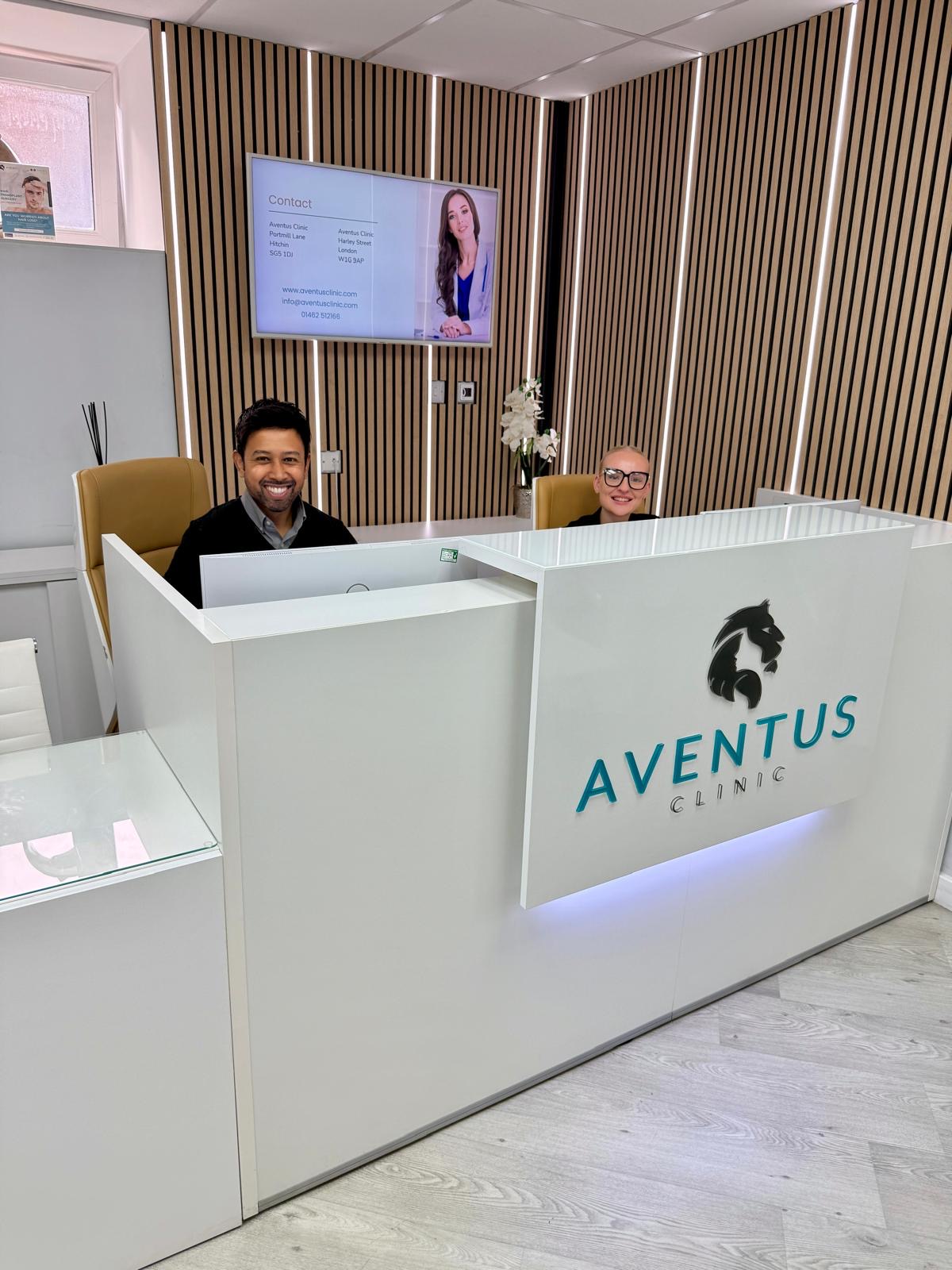 Aventus clinic reception area