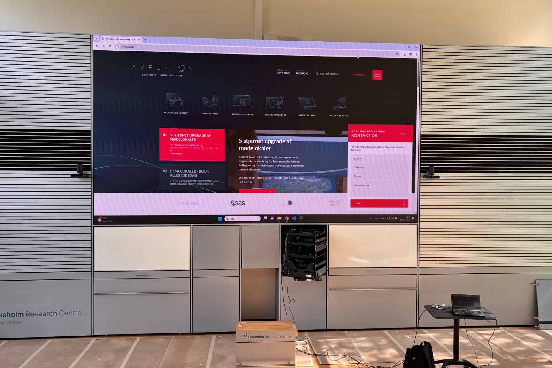 Vi opsætter LED vægge til diverse formål