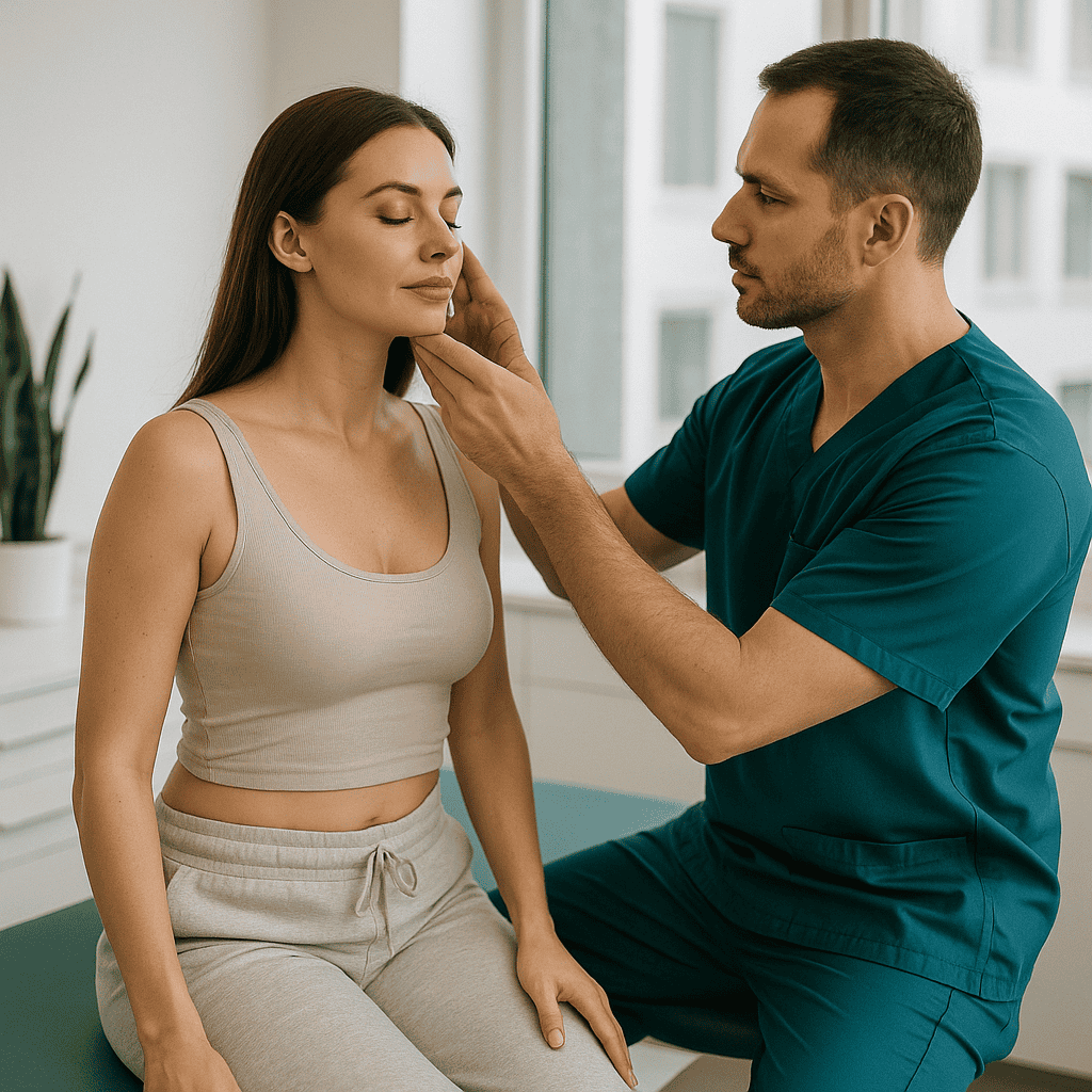 Lipofilling en Turquie – Consultation esthétique du visage Femme en consultation pour un lipofilling du visage avec un chirurgien en Turquie