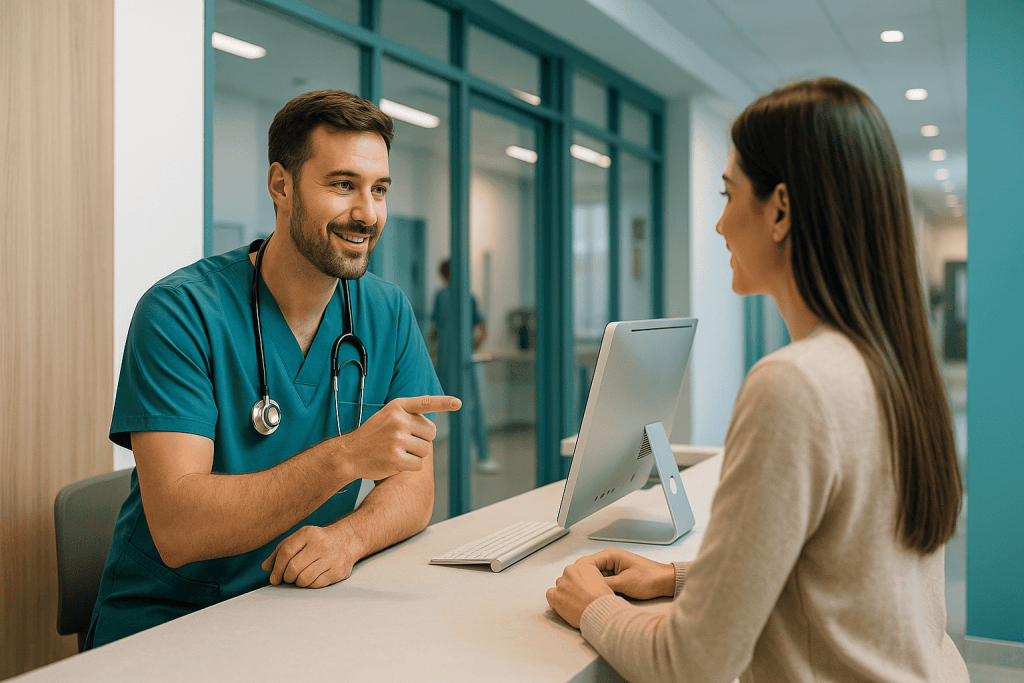 Preventivo medico in Turchia – consulenza con medico e paziente per valutare rapidamente il costo di interventi estetici, dentali o trapianto di capelli