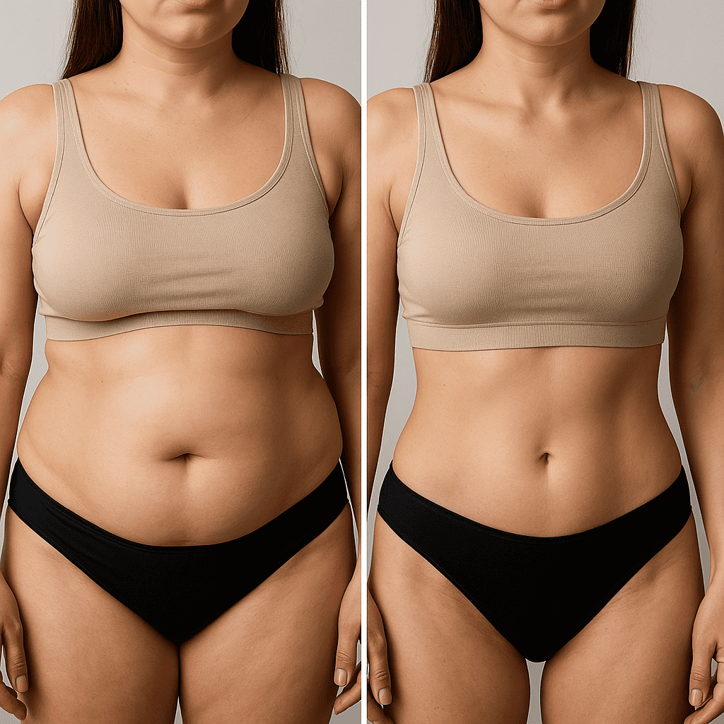 Transformation abdominale avant et après liposuccion Turquie