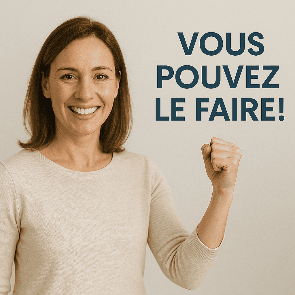 Femme souriante levant le poing pour motiver les patients à entreprendre leur traitement médical en Turquie.