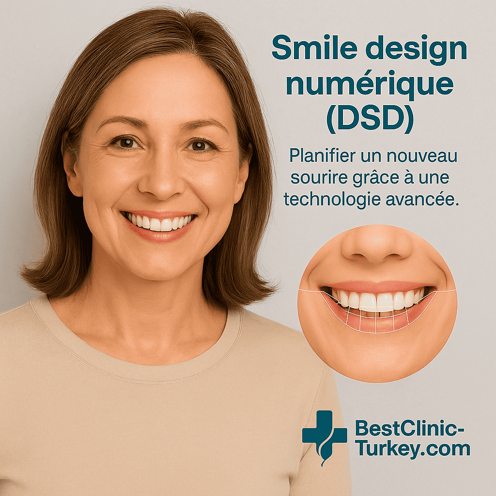 Femme souriante illustrant la planification d’un nouveau sourire avec la technologie DSD en Turquie