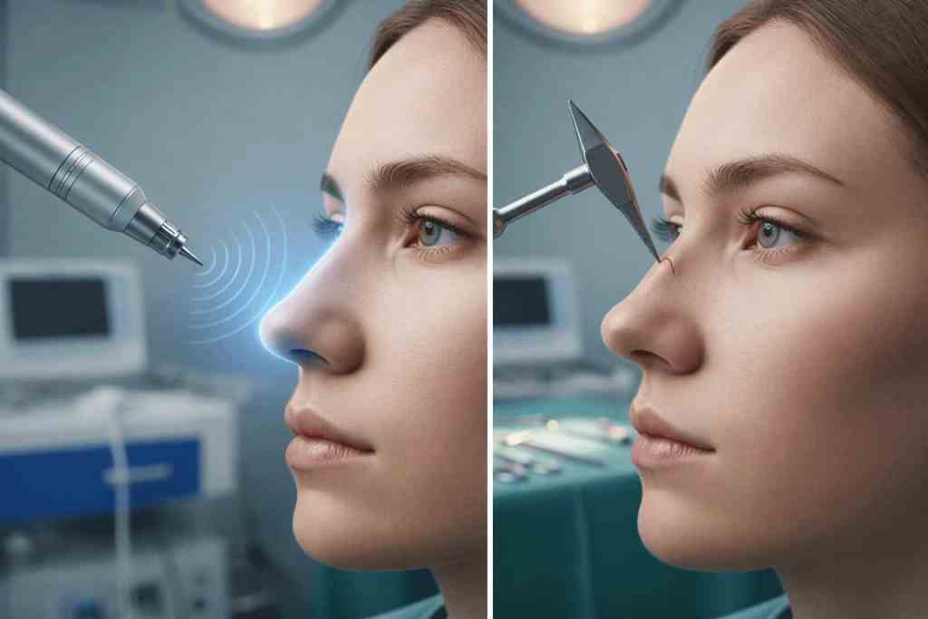 Rhinoplastie ultrasonique ou classique : quelle technique choisir pour un nez parfait ?