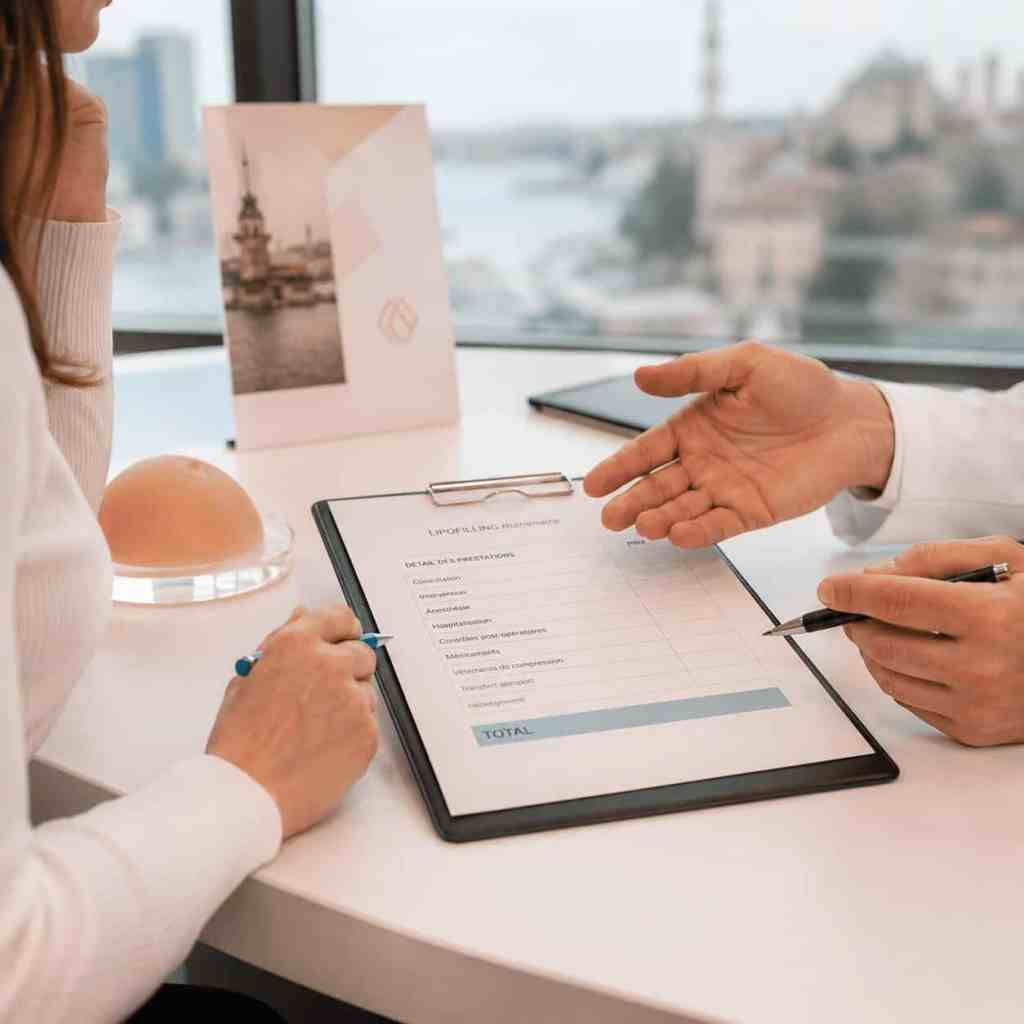 Cliniche specializzate in lipofilling mammario in Turchia con consulenza personalizzata per aumento del seno.