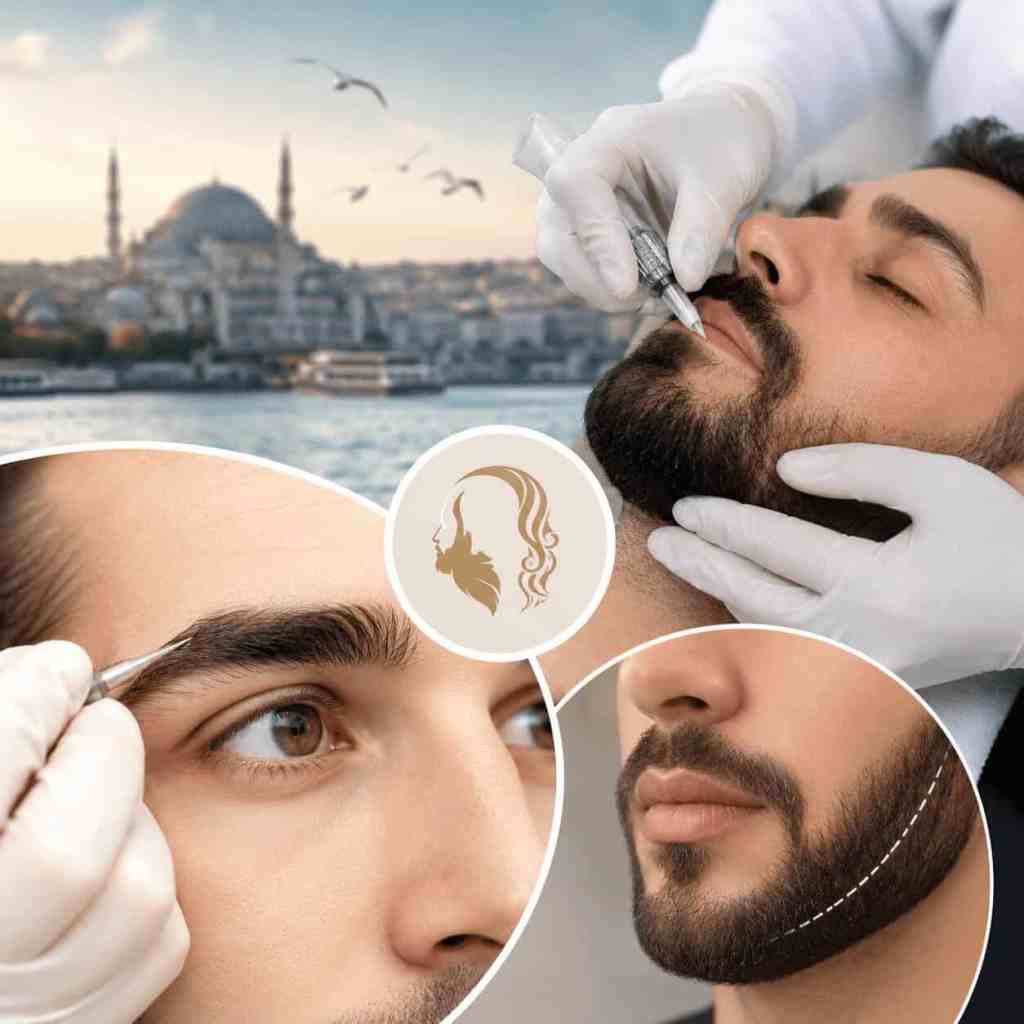 Interventions capillaires en Turquie pour les cheveux, la barbe et les sourcils dans une clinique spécialisée