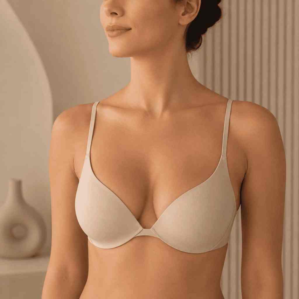 Poitrine avec augmentation mammaire au rendu discret et naturel