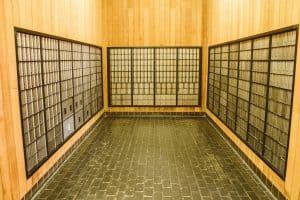 Brown room of mailboxes - you can use a PO box if you want a business address for your llc