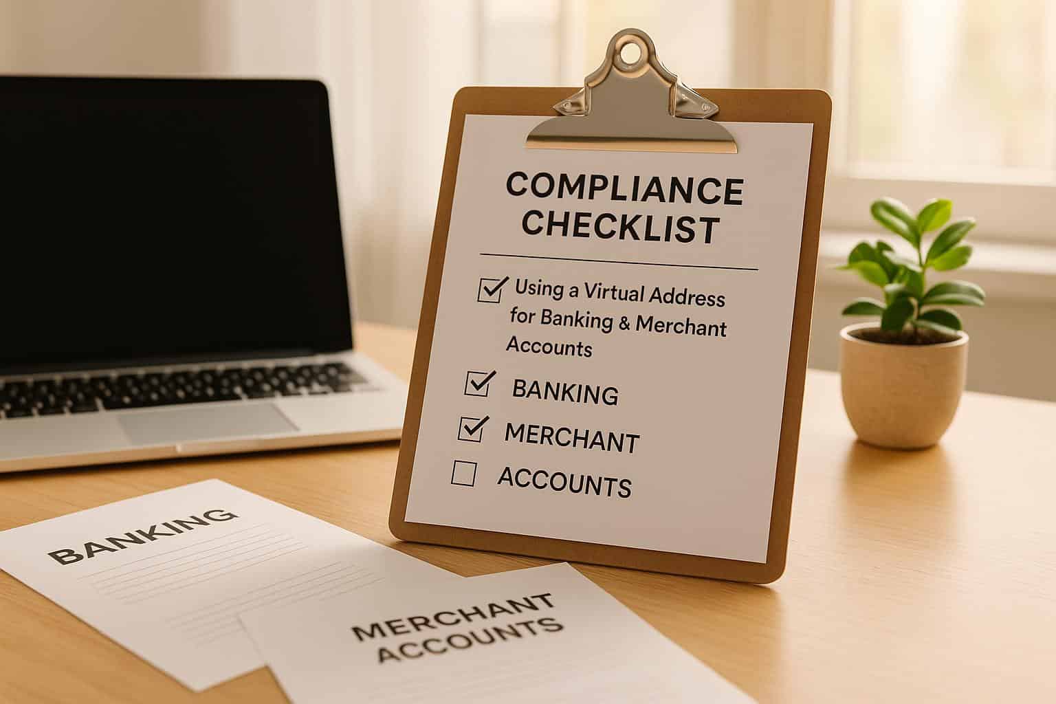 Compliance Checklist: Using a Virtual Address for Banking & Merchant Accounts