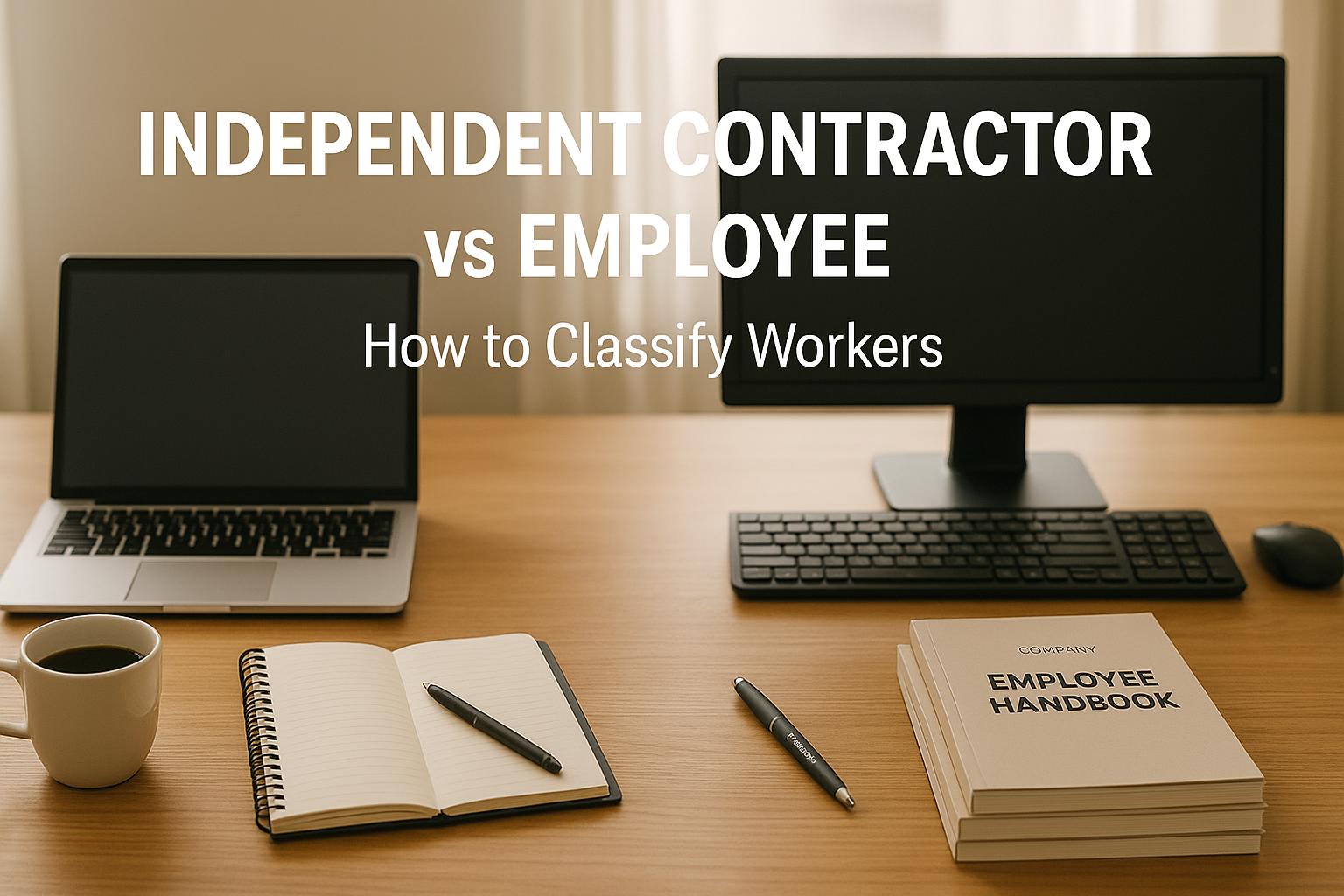 Independent Contractor vs Employee: How to Classify Workers