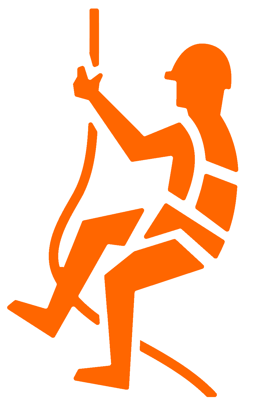 Climbing Crafts orange klatreikon