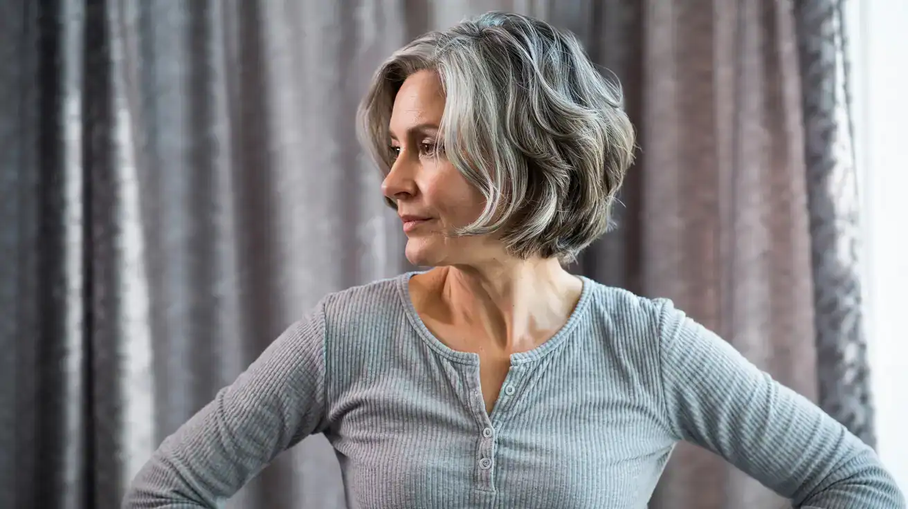 Coupe de cheveux gris dégradé