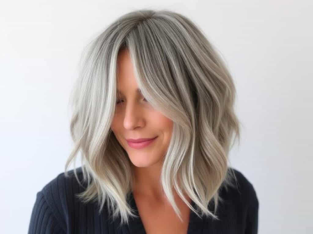 Coupe de cheveux gris dégradé