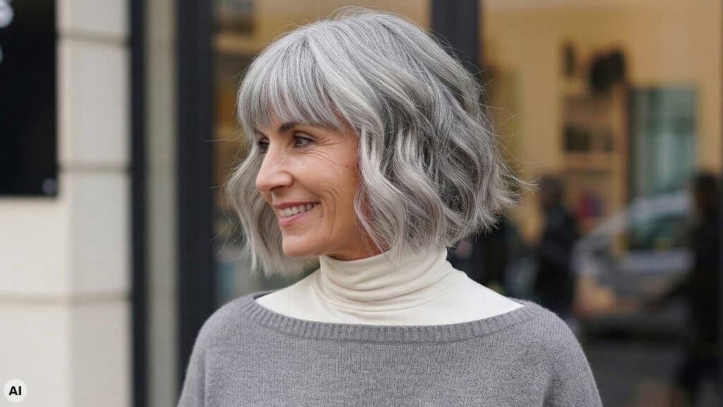 Coupe de cheveux gris dégradé 2026
