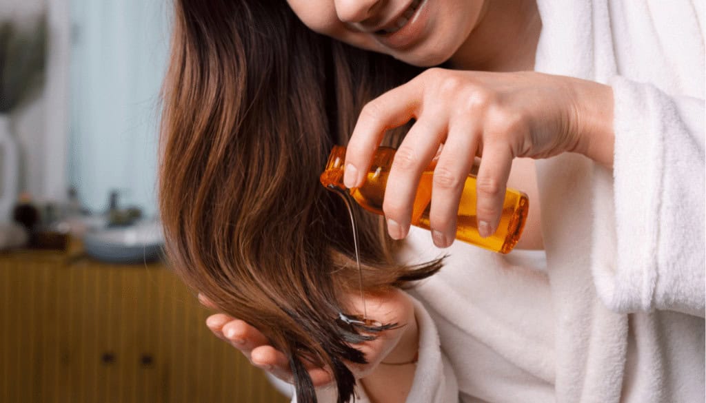 Huile de sapote et cheveux application