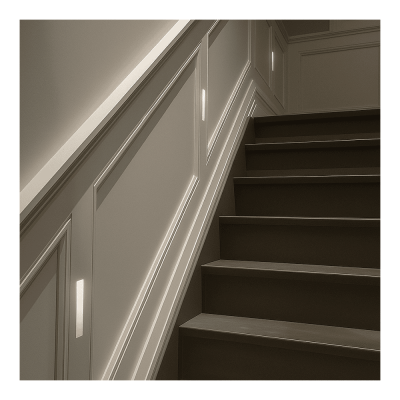 vanilla-gypsum trimless steplight- long6