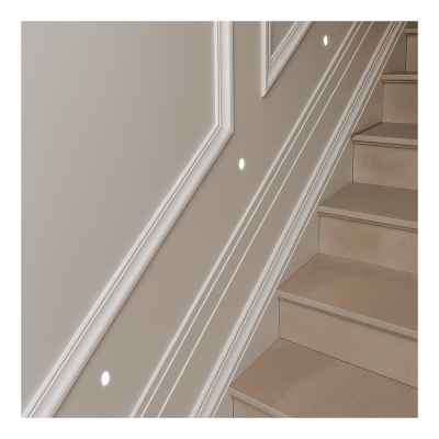 vanilla-gypsum trimless steplight- round3