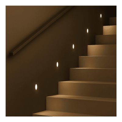 vanilla-gypsum trimless steplight- round4