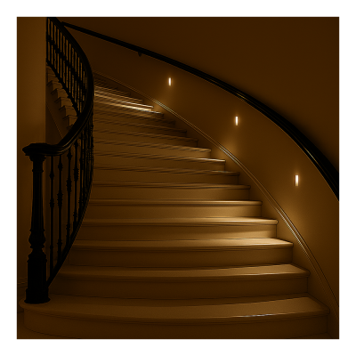 vanilla-gypsum trimless steplight- short-3