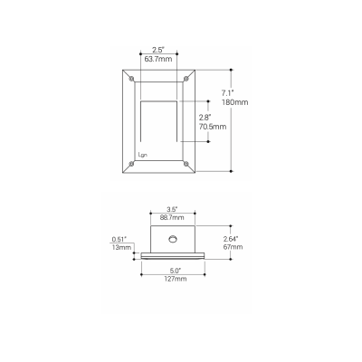 vanilla-gypsum trimless steplight- square4