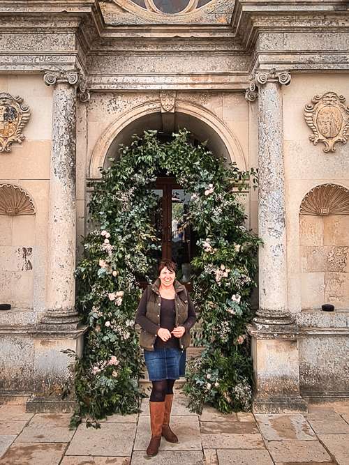 lulworth castle wedding florist styling
