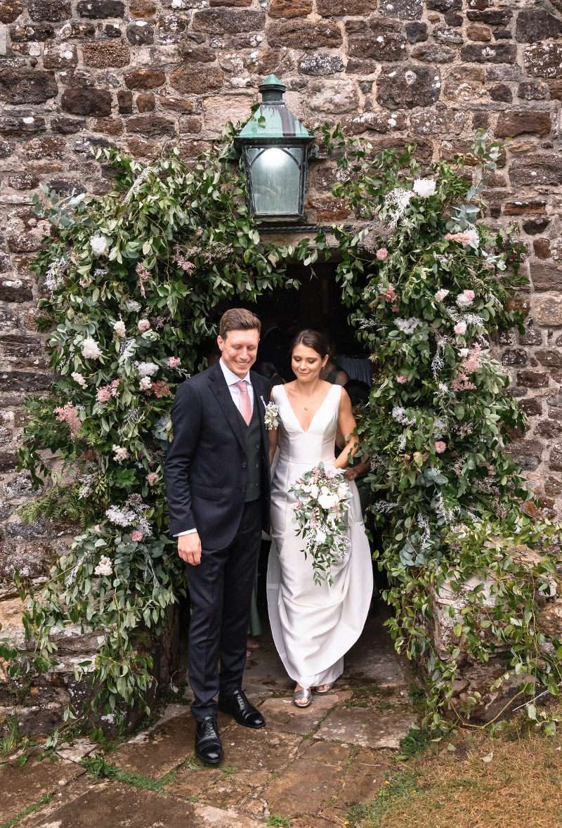 wedding ceremony venue styling florals dorset dried flowers