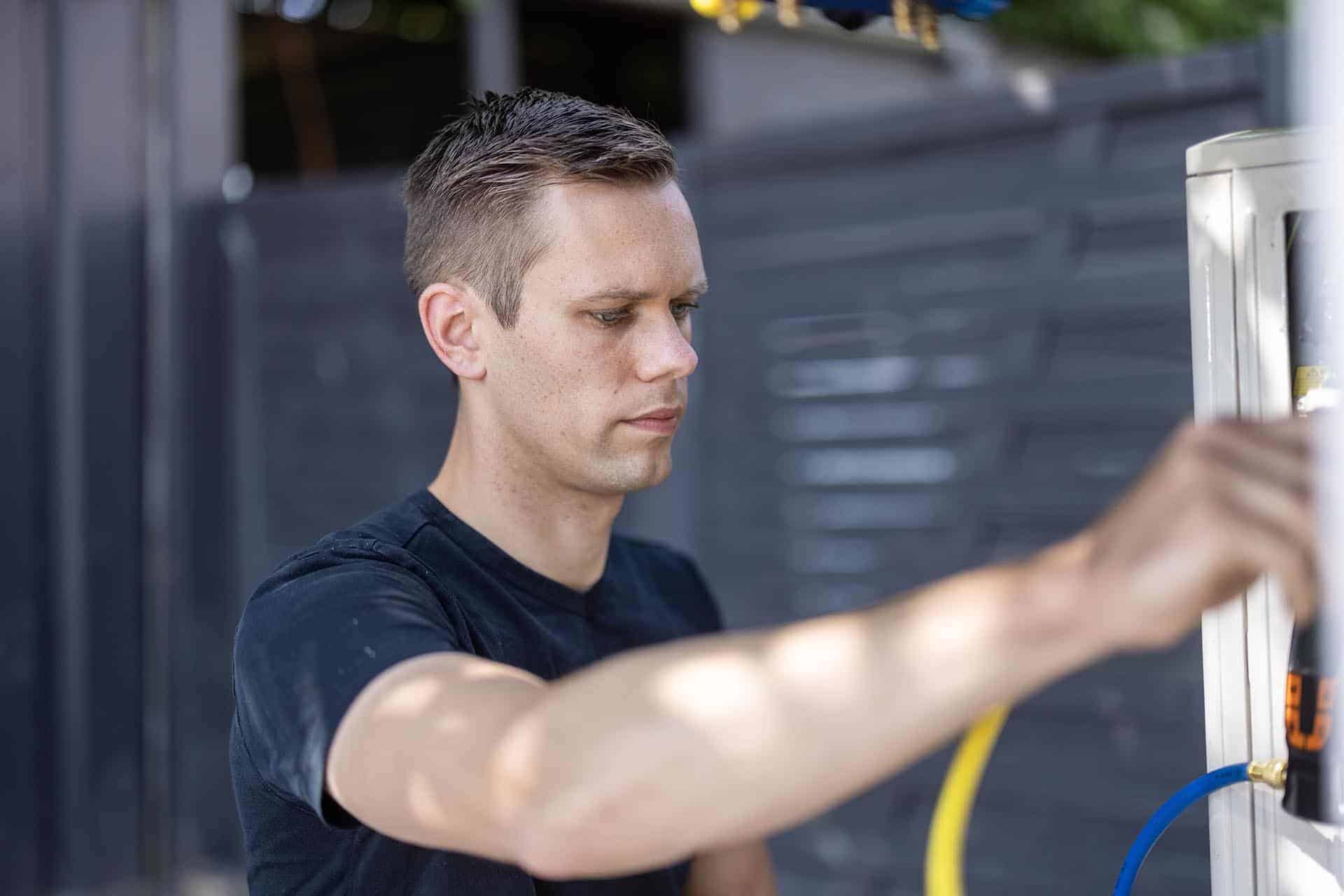 Martin arbejder fokuseret