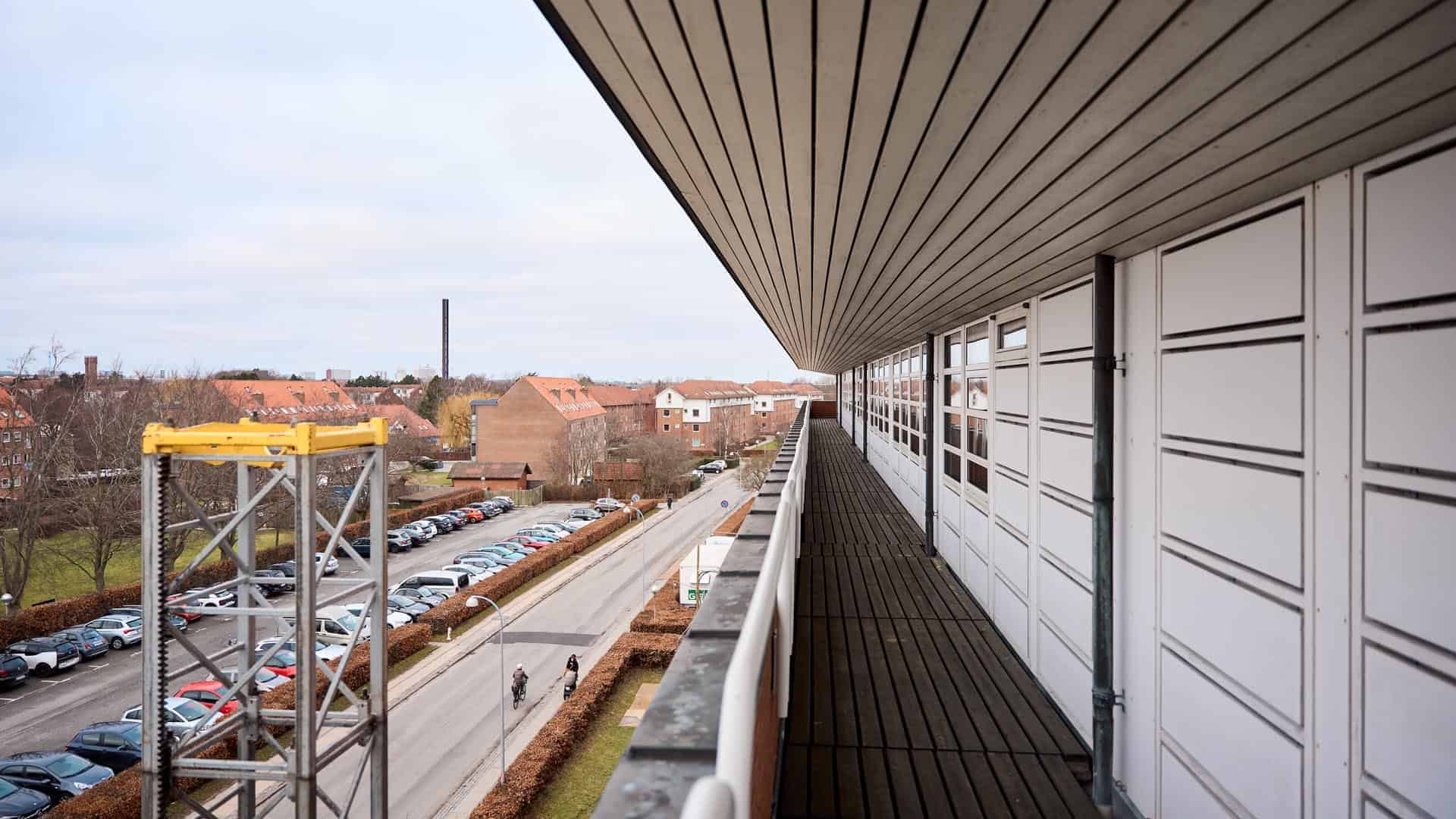 Udendørs ved kunder