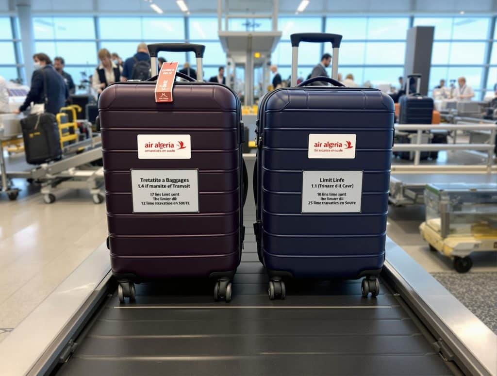 peut on prendre 2 bagages en soute air algérie