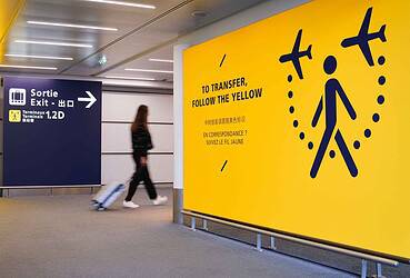 temps pour aller du terminal 2f au 2e à pied
