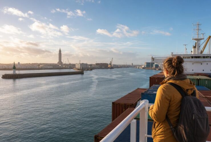 voyage en cargo depuis le havre