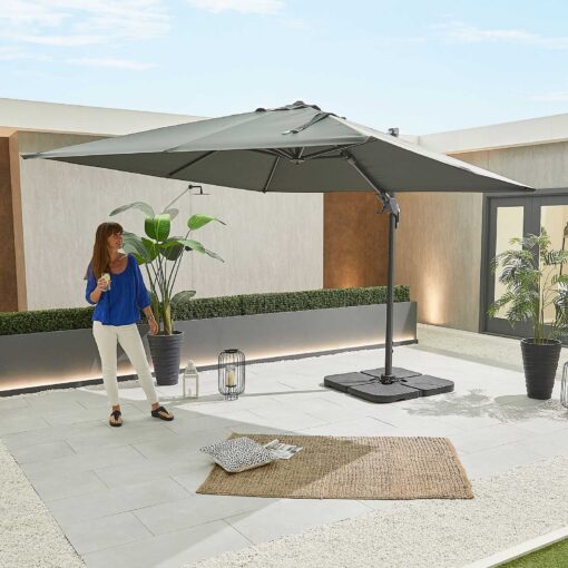 Nova Genesis Rectangular Cantilever Parasol - 3m x 2.5m