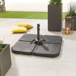 Cantilever Parasol Base - Sand & Water Fillable - 80kg Slabs