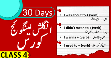 Basic spoken english course through Urdu for beginners English speaking class 4 in Urdu