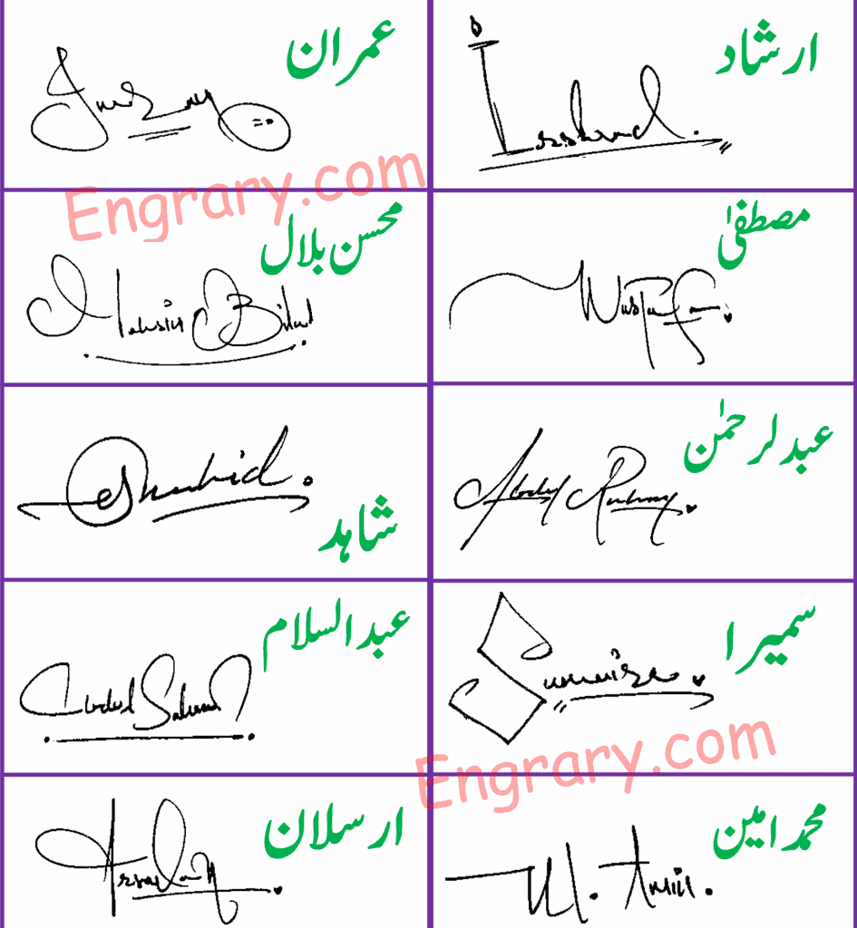 Imran signature, irshad signature, Mohsin bilal signature, Mustafa signature, Shahid signature, Abdul Rehman signature, Abdul salam signature, Sumaira Signature, Arsalan signature, Muhmmad Ameen signature