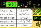 500 Daily Use Sentences PDF