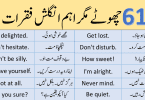 61 English Speaking Sentences with Urdu Translation